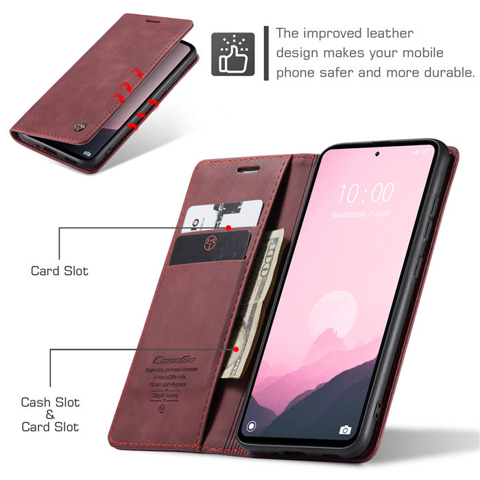 CaseMe Xiaomi Redmi 11A/12C Wallet Suede Leather Case