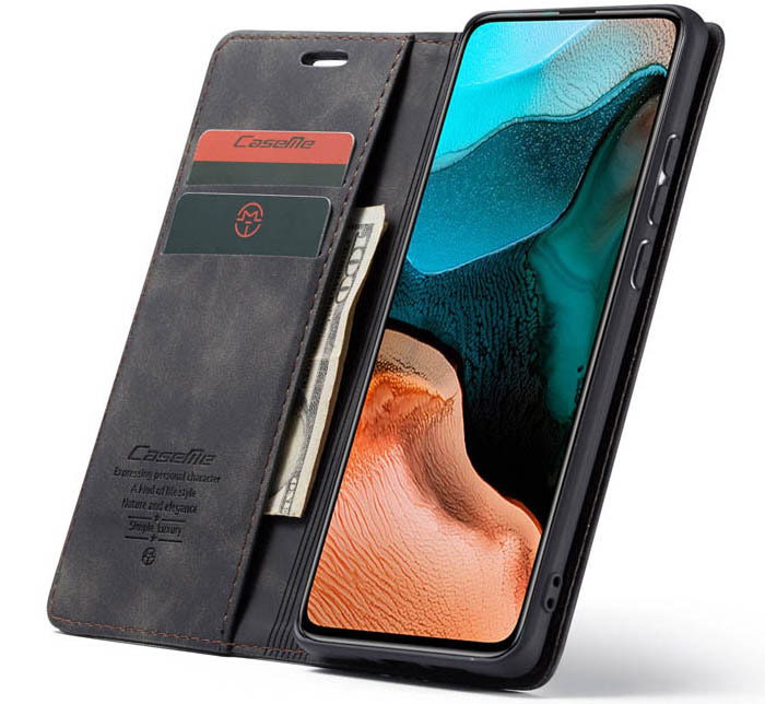 CaseMe Xiaomi Redmi K30 Pro Wallet Kickstand Magnetic Flip Leather Case