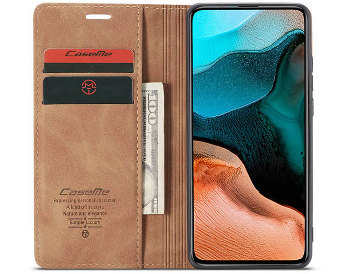 CaseMe Xiaomi Redmi K30 Pro Wallet Kickstand Magnetic Flip Leather Case