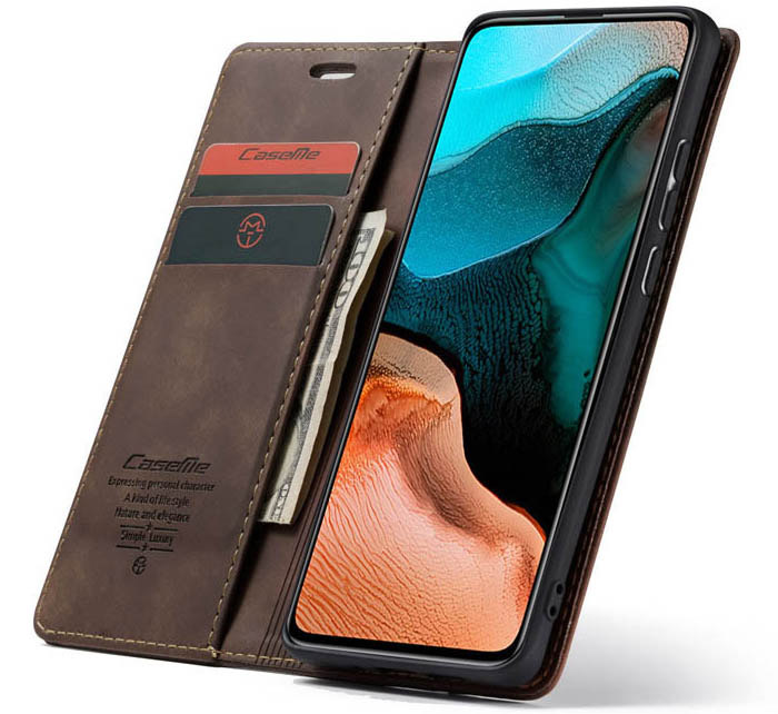 CaseMe Xiaomi Redmi K30 Pro Wallet Kickstand Magnetic Flip Leather Case