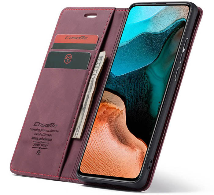 CaseMe Xiaomi Redmi K30 Pro Wallet Kickstand Magnetic Flip Leather Case