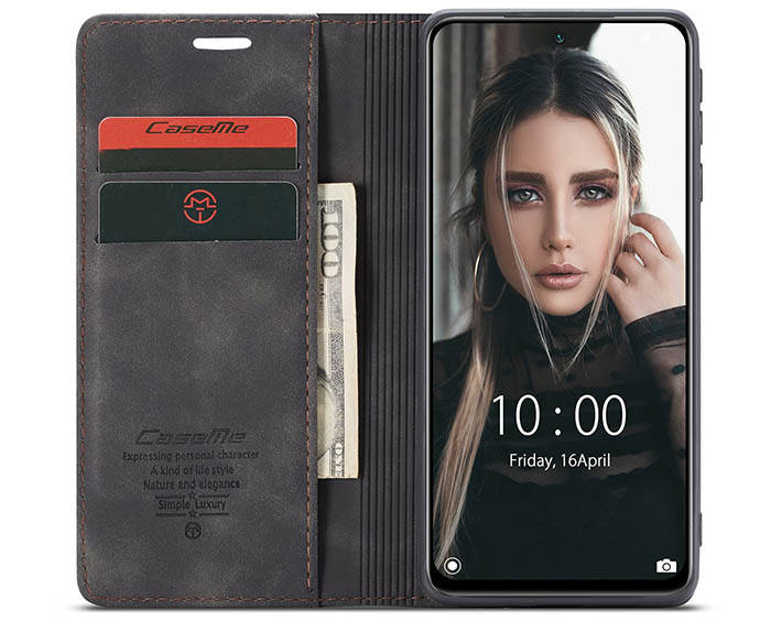 CaseMe Xiaomi Redmi Note 10 4G/Note 10S Wallet Kickstand Magnetic Flip Leather Case