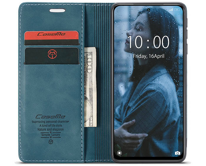 CaseMe Xiaomi Redmi Note 10 4G/Note 10S Wallet Kickstand Magnetic Flip Leather Case
