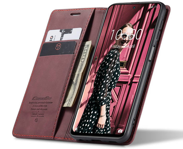 CaseMe Xiaomi Redmi Note 10 4G/Note 10S Wallet Kickstand Magnetic Flip Leather Case