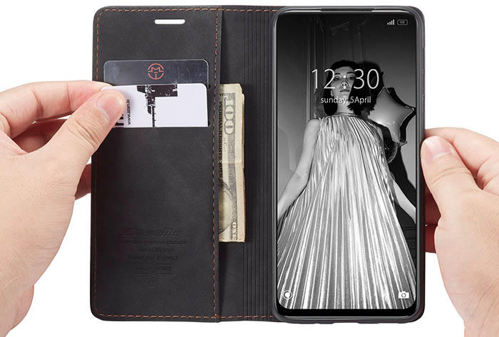 CaseMe Xiaomi Redmi Note 10 5G Wallet Kickstand Magnetic Flip Leather Case