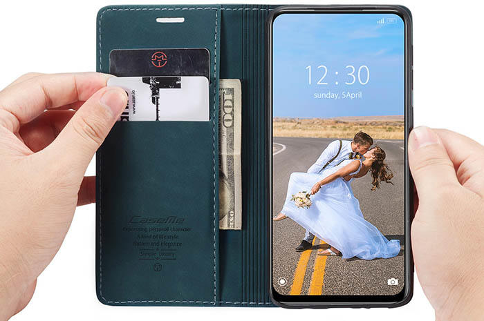 CaseMe Xiaomi Redmi Note 10 5G Wallet Kickstand Magnetic Flip Leather Case