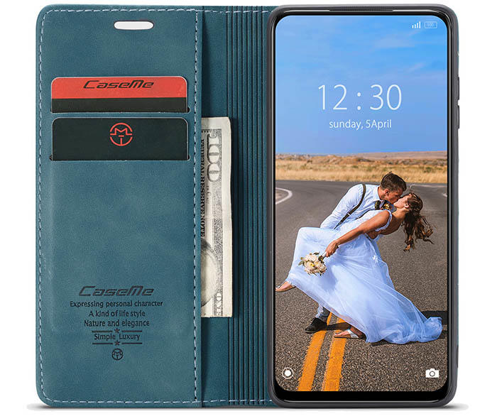 CaseMe Xiaomi Redmi Note 10 5G Wallet Kickstand Magnetic Flip Leather Case