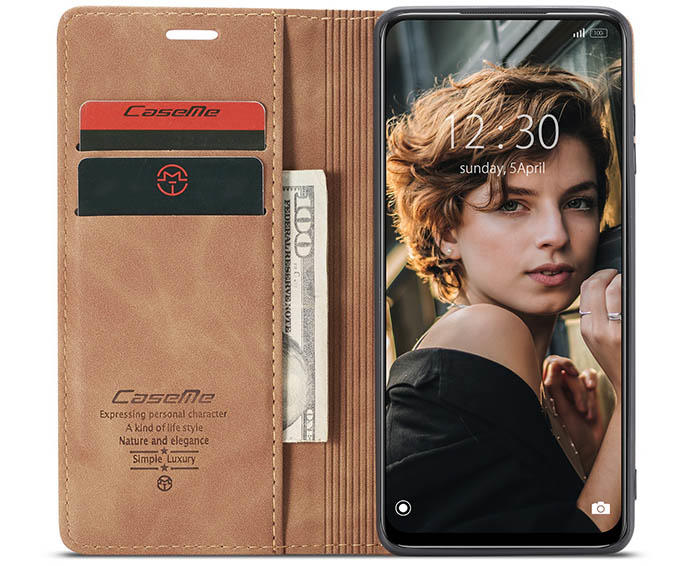 CaseMe Xiaomi Redmi Note 10 5G Wallet Kickstand Magnetic Flip Leather Case