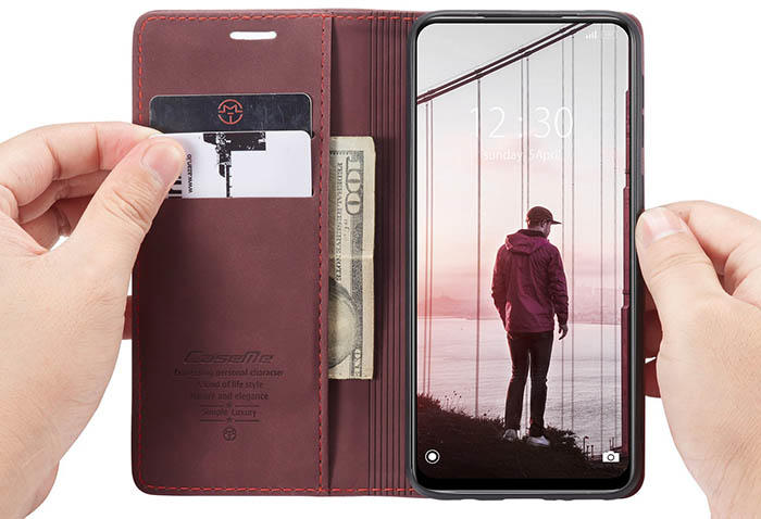 CaseMe Xiaomi Redmi Note 10 5G Wallet Kickstand Magnetic Flip Leather Case