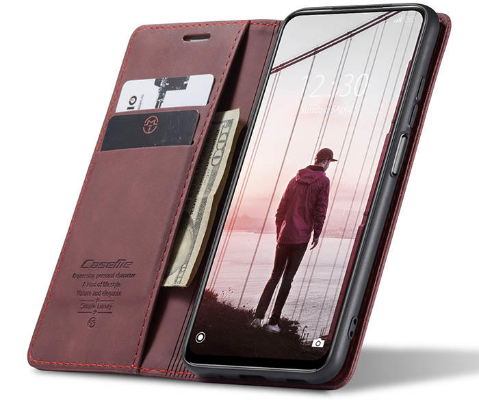 CaseMe Xiaomi Redmi Note 10 5G Wallet Kickstand Magnetic Flip Leather Case