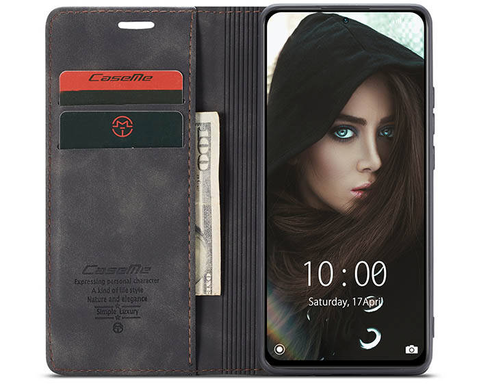 CaseMe Xiaomi Redmi Note 10 Pro/Note 10 Pro Max Wallet Kickstand Magnetic Flip Leather Case