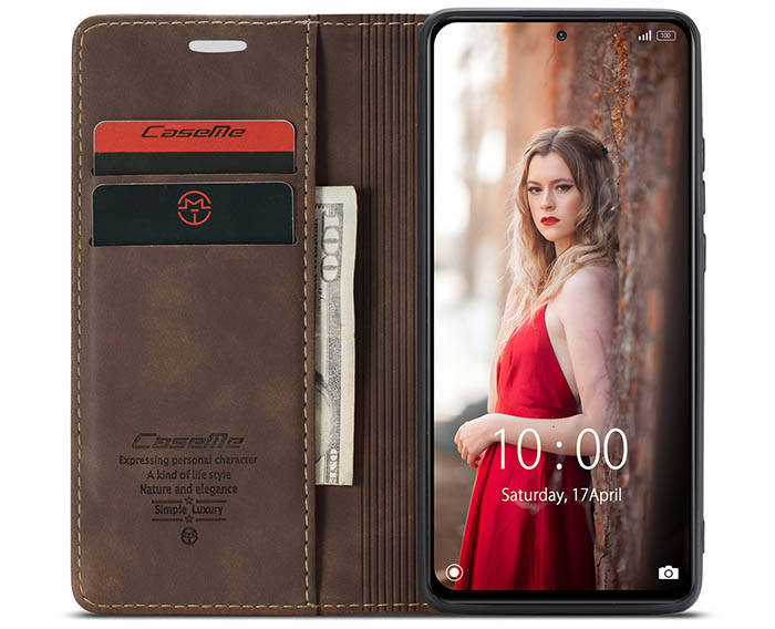 CaseMe Xiaomi Redmi Note 10 Pro/Note 10 Pro Max Wallet Kickstand Magnetic Flip Leather Case