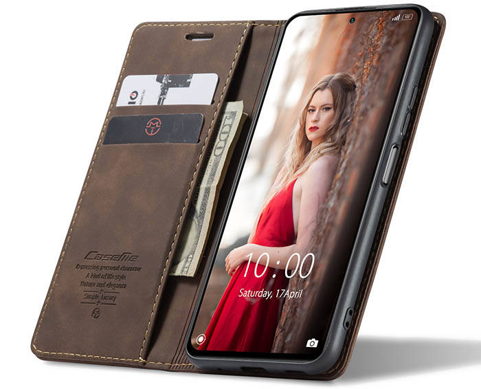 CaseMe Xiaomi Redmi Note 10 Pro/Note 10 Pro Max Wallet Kickstand Magnetic Flip Leather Case