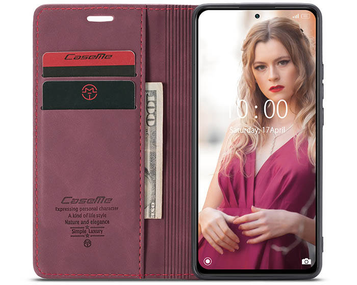 CaseMe Xiaomi Redmi Note 10 Pro/Note 10 Pro Max Wallet Kickstand Magnetic Flip Leather Case