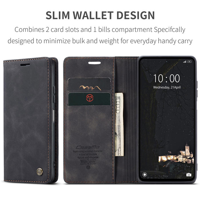 CaseMe Xiaomi Redmi Note 12 4G Wallet Suede Leather Case