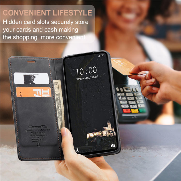 CaseMe Xiaomi Redmi Note 12 4G Wallet Suede Leather Case