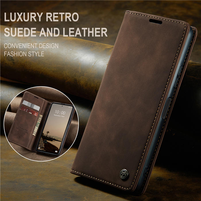 CaseMe Xiaomi Redmi Note 12 4G Wallet Suede Leather Case