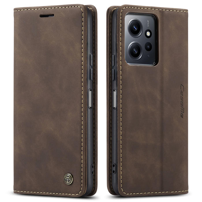 CaseMe Xiaomi Redmi Note 12 4G Wallet Suede Leather Case