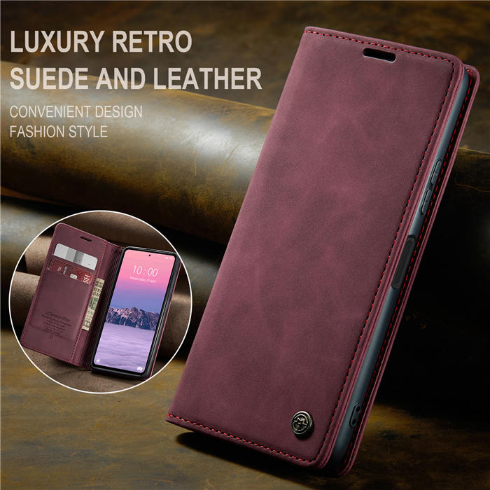 CaseMe Xiaomi Redmi Note 12 4G Wallet Suede Leather Case