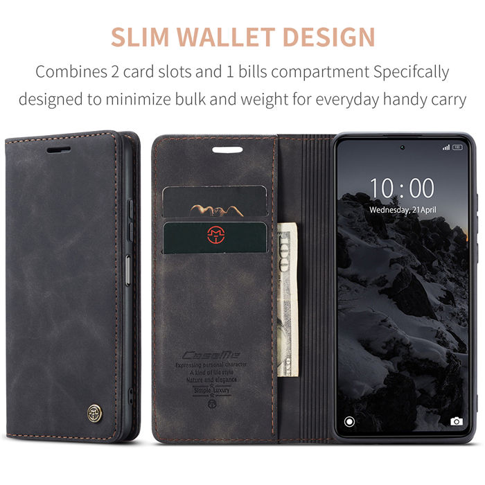 CaseMe Xiaomi POCO X5 5G Wallet Retro Suede Leather Case