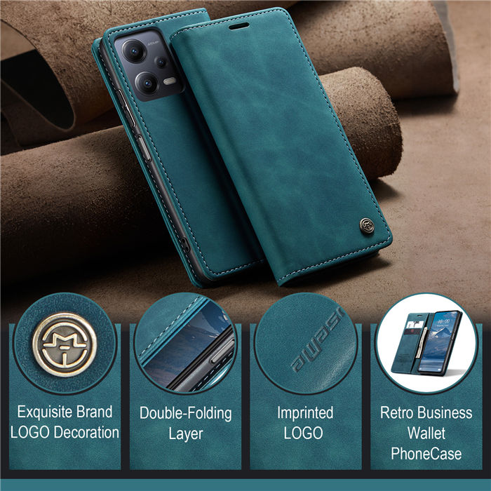 CaseMe Xiaomi POCO X5 5G Wallet Retro Suede Leather Case