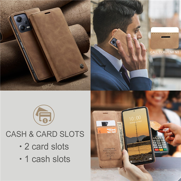 CaseMe Xiaomi POCO X5 5G Wallet Retro Suede Leather Case