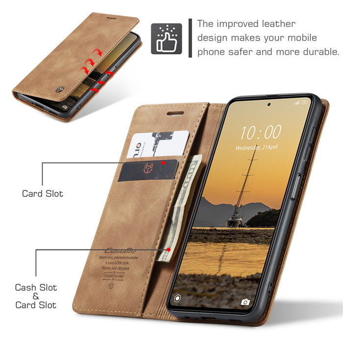 CaseMe Xiaomi POCO X5 5G Wallet Retro Suede Leather Case