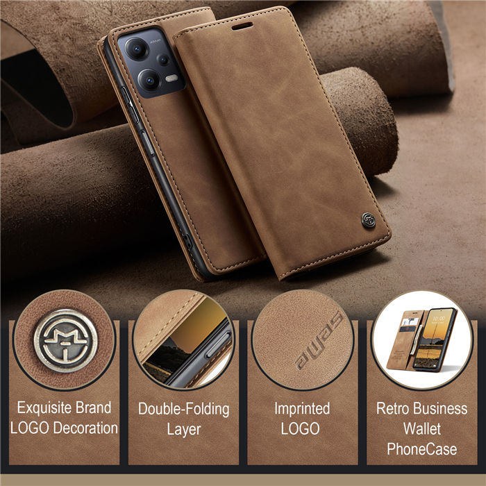 CaseMe Xiaomi POCO X5 5G Wallet Retro Suede Leather Case