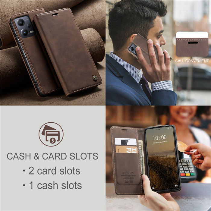 CaseMe Xiaomi POCO X5 5G Wallet Retro Suede Leather Case