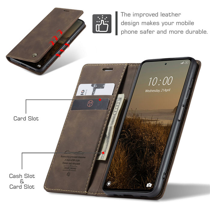 CaseMe Xiaomi POCO X5 5G Wallet Retro Suede Leather Case