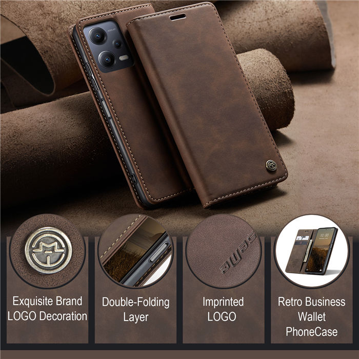 CaseMe Xiaomi POCO X5 5G Wallet Retro Suede Leather Case