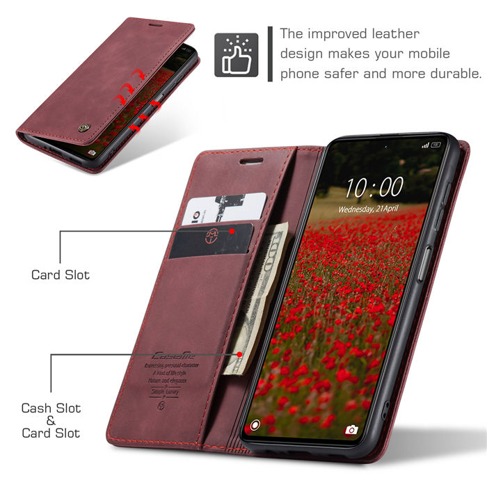 CaseMe Xiaomi POCO X5 5G Wallet Retro Suede Leather Case