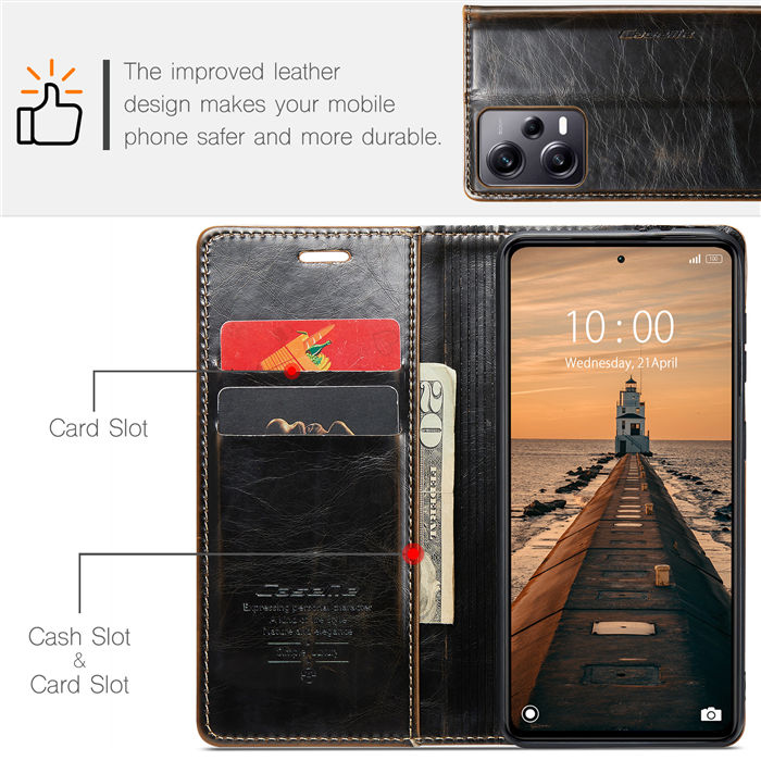 CaseMe Xiaomi POCO X5 Pro 5G Wallet Luxury Leather Case