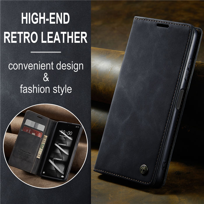 CaseMe Xiaomi POCO X5 Pro 5G Wallet Retro Suede Leather Case