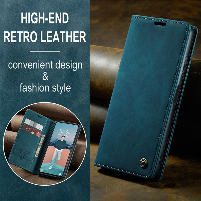 CaseMe Xiaomi POCO X5 Pro 5G Wallet Retro Suede Leather Case