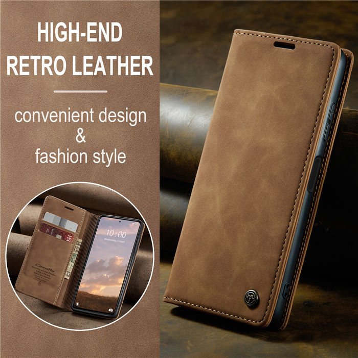 CaseMe Xiaomi POCO X5 Pro 5G Wallet Retro Suede Leather Case