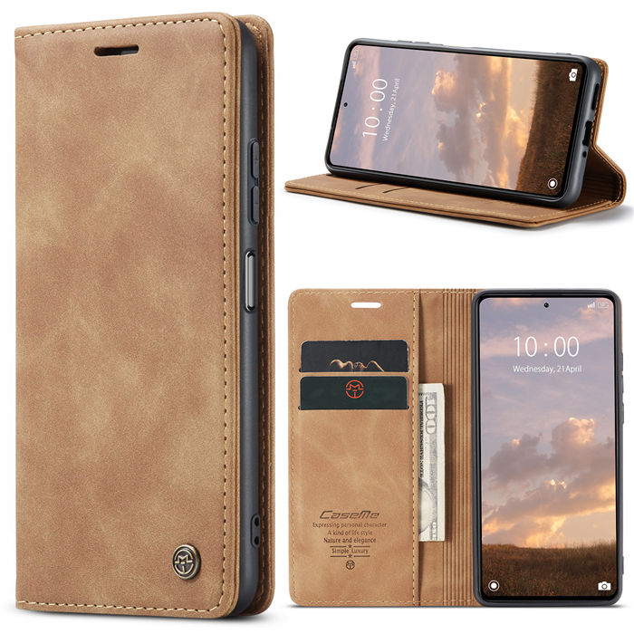 CaseMe Xiaomi POCO X5 Pro 5G Wallet Retro Suede Leather Case