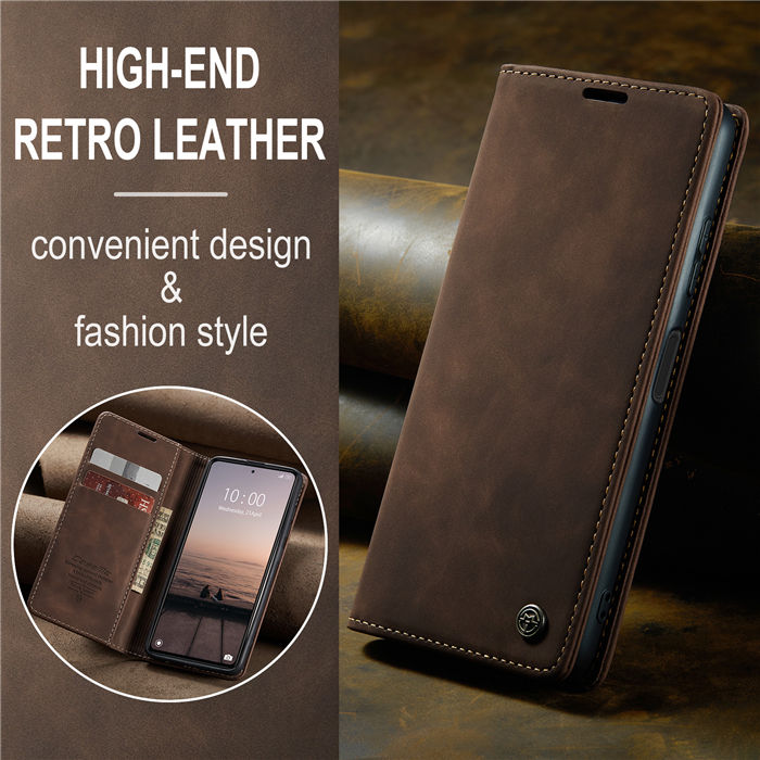 CaseMe Xiaomi POCO X5 Pro 5G Wallet Retro Suede Leather Case