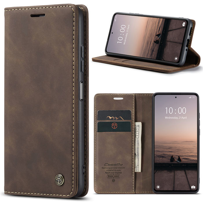 CaseMe Xiaomi POCO X5 Pro 5G Wallet Retro Suede Leather Case