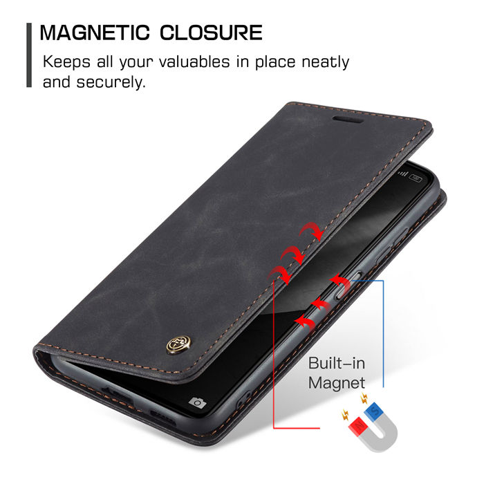 CaseMe Xiaomi Redmi Note 12 Pro Plus Wallet Retro Suede Leather Case