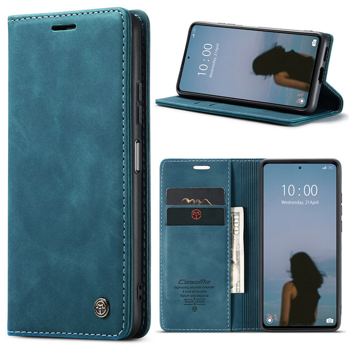 CaseMe Xiaomi Redmi Note 12 Pro Plus Wallet Retro Suede Leather Case