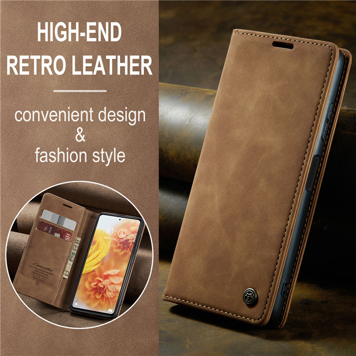 CaseMe Xiaomi Redmi Note 12 Pro Plus Wallet Retro Suede Leather Case