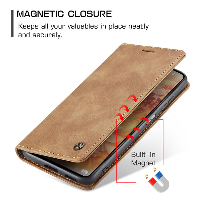 CaseMe Xiaomi Redmi Note 12 Pro Plus Wallet Retro Suede Leather Case