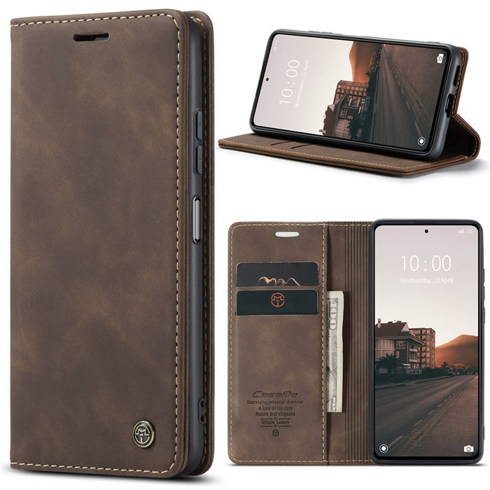 CaseMe Xiaomi Redmi Note 12 Pro Plus Wallet Retro Suede Leather Case