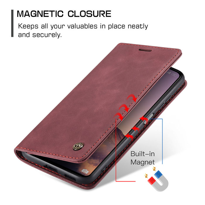 CaseMe Xiaomi Redmi Note 12 Pro Plus Wallet Retro Suede Leather Case