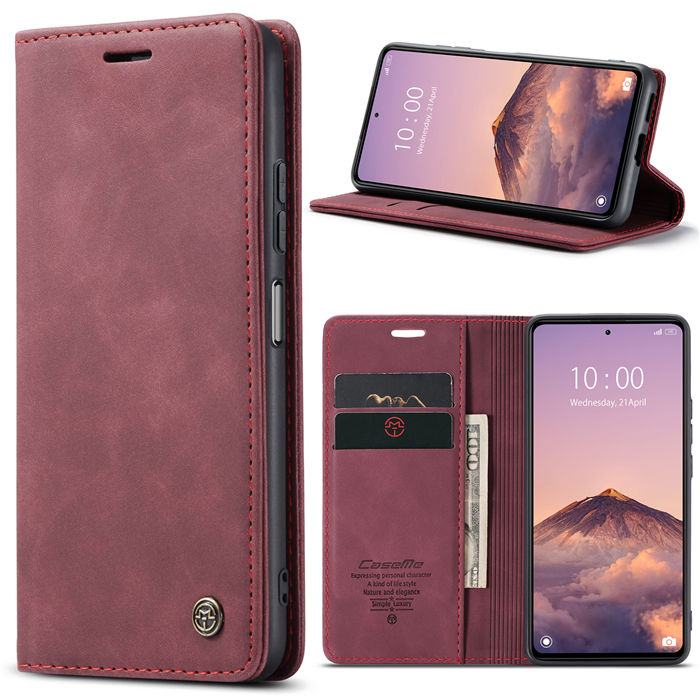 CaseMe Xiaomi Redmi Note 12 Pro Plus Wallet Retro Suede Leather Case