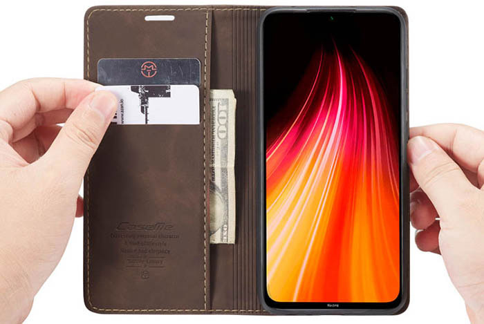 CaseMe Xiaomi Redmi Note 8 Wallet Kickstand Magnetic Flip Leather Case