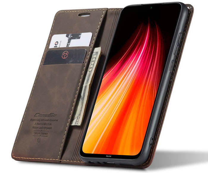 CaseMe Xiaomi Redmi Note 8 Wallet Kickstand Magnetic Flip Leather Case