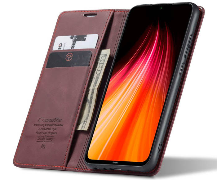 CaseMe Xiaomi Redmi Note 8 Wallet Kickstand Magnetic Flip Leather Case