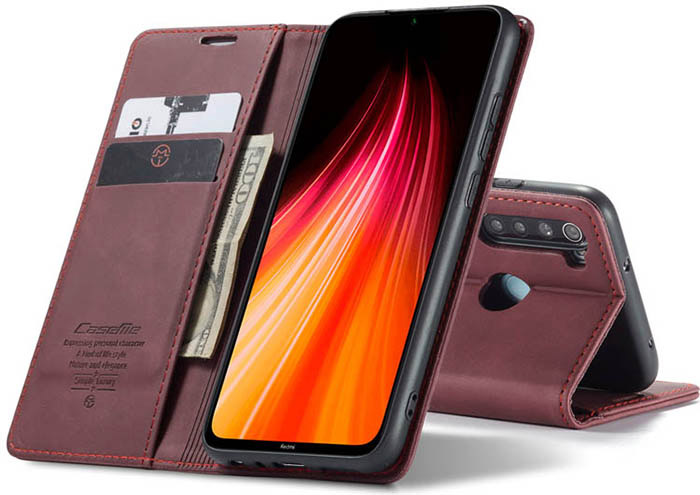 CaseMe Xiaomi Redmi Note 8 Wallet Kickstand Magnetic Flip Leather Case